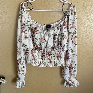 forever 21 plus size floral print blouse